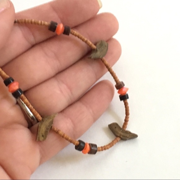 Vintage Boho Chic Fetish Necklace Carved Birds - Picture 5 of 8